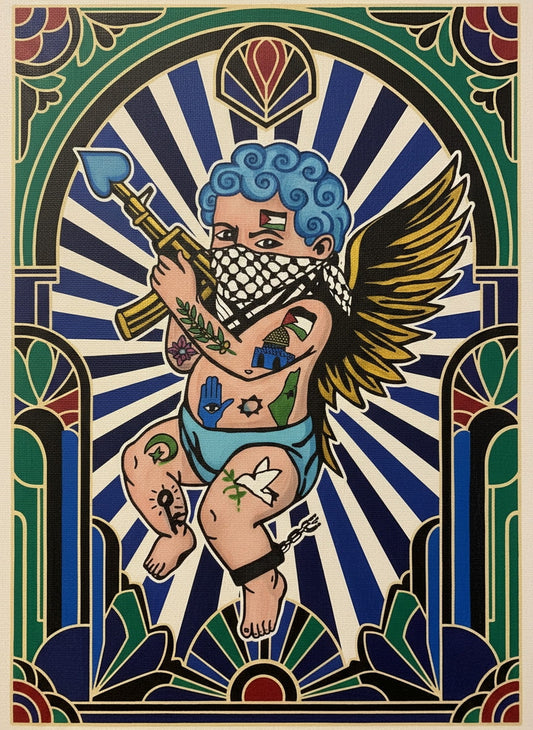 Rubble Rebels - Love Angel 12' x 16' (Print) (DEMO ONLY DONT BUY)